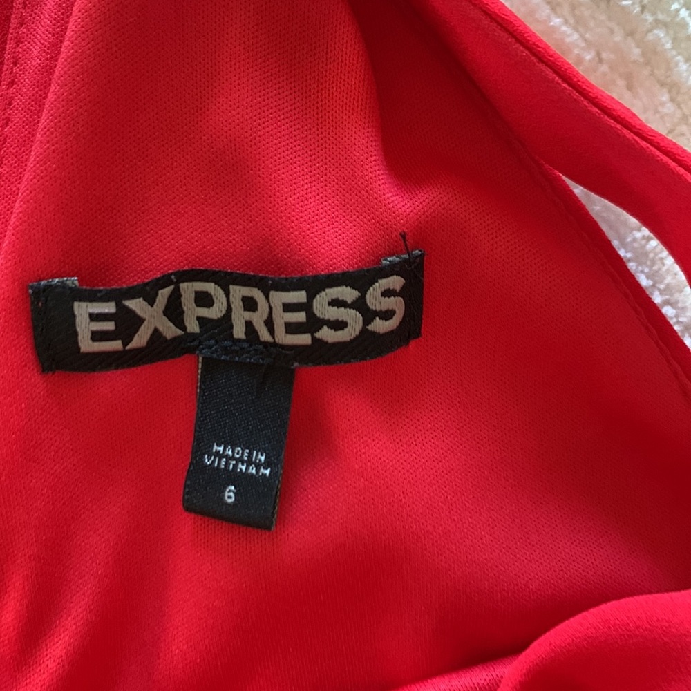 Red Mini Dress - Picture 4 of 4